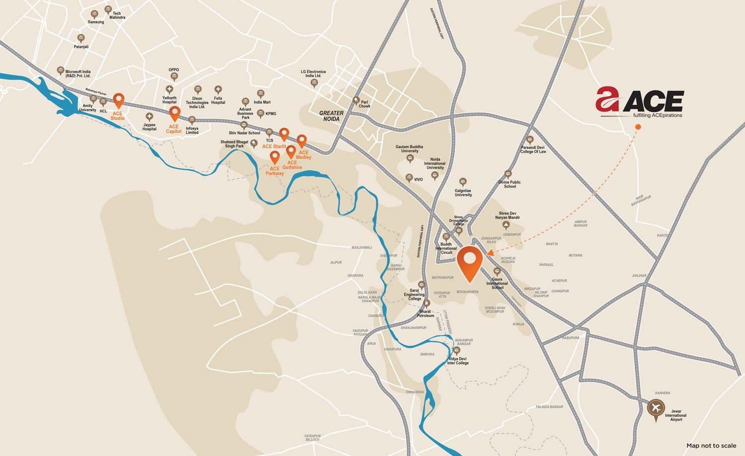 Ace Acreville location map